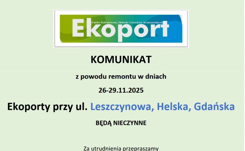 Komunikat organizacyjny