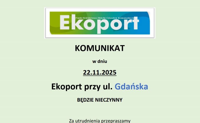 Komunikat organizacyjny