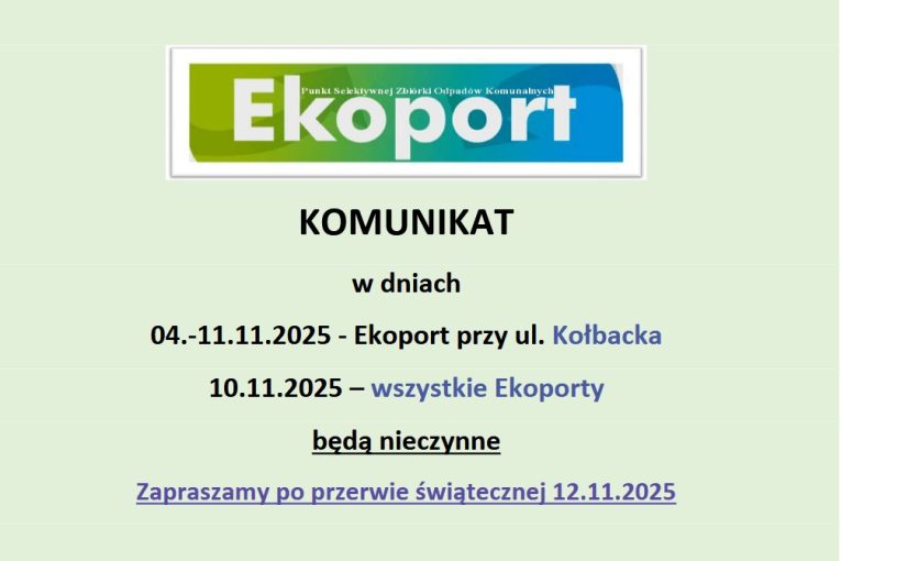 Komunikat Organizacyjny