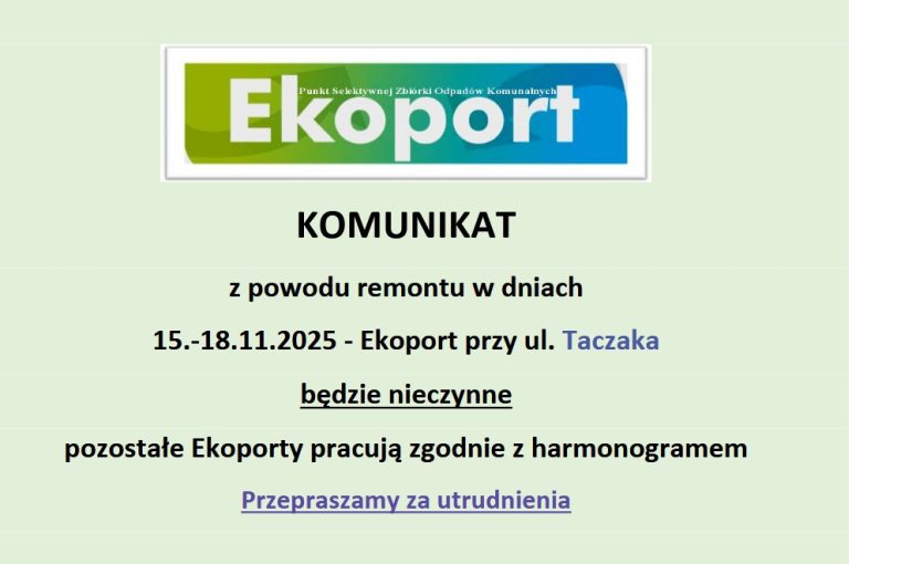 Komunikat Organizacyjny