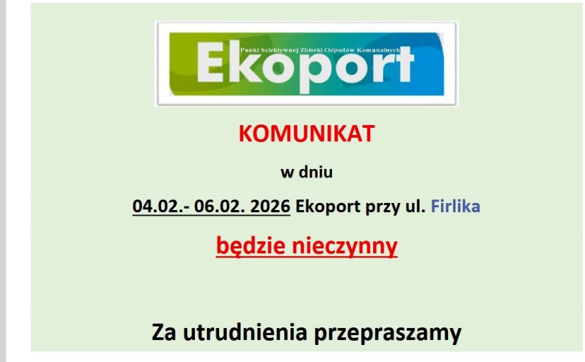 Komunikat organizacyjny