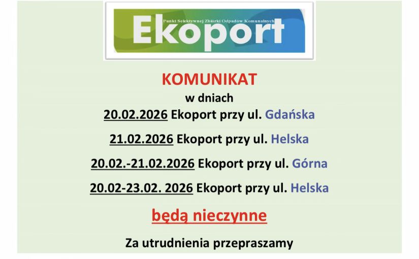 Komunikat organizacyjny