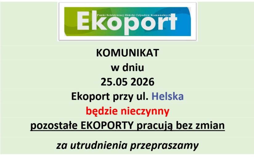 Komunikat organizacyjny
