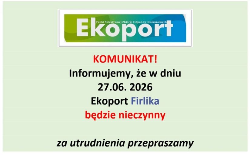 Komunikat organizacyjny