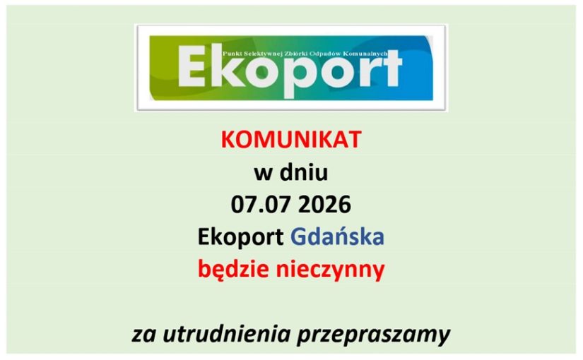 Komunikat organizacyjny