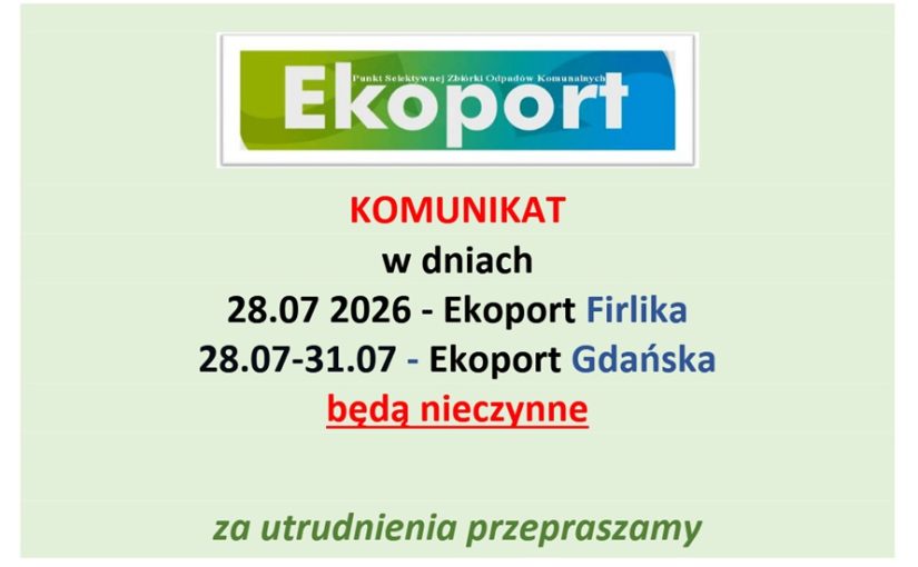 Komunikat organizacyjny