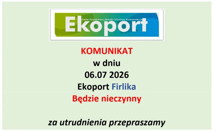 Komunikat organizacyjny