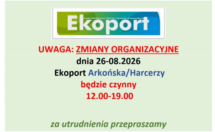 Komunikat organizacyjny